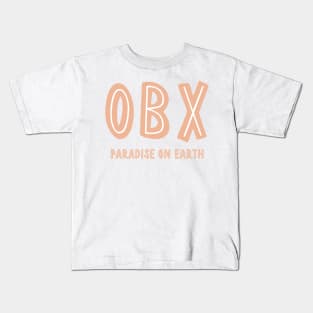 OBX - Paradise on Earth (Orange) Kids T-Shirt